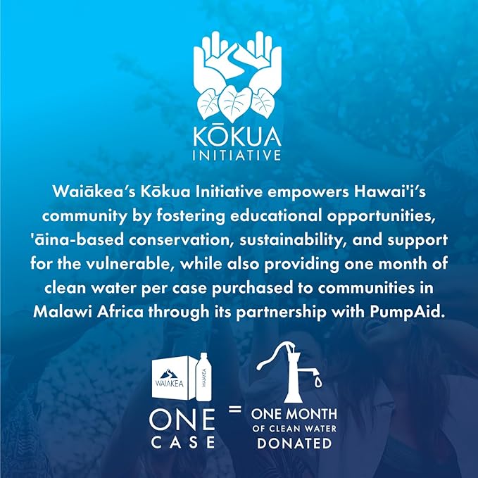 Waiākea Hawaiian Volcanic Water 330mL, 10.14oz (24 Pack) – Naturally Alkaline, Electrolytes & Minerals, B Corp, 100% Recycled Bottles
