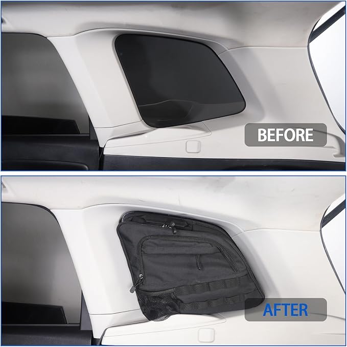 Rear Trunk Storage Organizer Box Compatible with Subaru Forester 2013-2018, Rear Right Window Storage Organizer Bag, Interior Storage Accessories(Right Side)