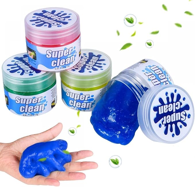 Car Cleaning Gels, 2-Pack Universal Auto Detailing Tools Car Interior Cleaner Putty, Dust Cleaning Mud for PC Tablet Laptop Keyboard, Camera, Printers