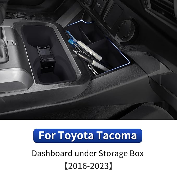 Central Control Control Storage Box Applicable to 2016-2023 Tacoma Central Control Storage Tray Interior Modification Accessories(Central Control Storage Box)