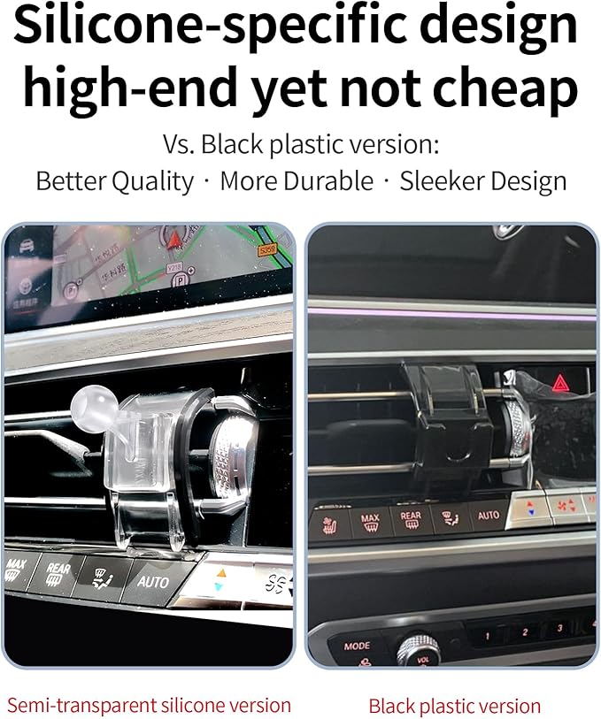Car Phone Holder for BMW X5 2019-2023 / X6 2020-2023 / X7 2019-2022 Accessories, 360° Rotation Phone Mount Compatible with MagSafe, Cell Phone Holder Does Not Affect Air Vent