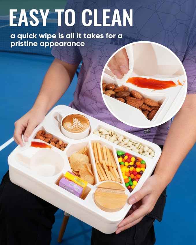 Couch Cup Holder Tray Dual Cup Silicone Snack & Drink Organizer – Waterproof Anti-Slip Large Couch Caddy Tray for Sofa Bed Car Camping, Dishwasher Safe No Spill Drink & Snack Couch Tray