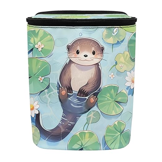 Cute Otter Shaped Hanging Car Trash Can, Suitable for Rear Seats and Behind The Center Console