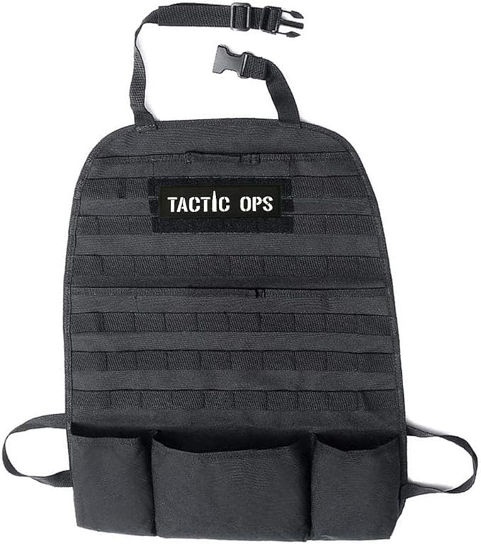 Tactical Car Seat Organizer - Car and Truck Molle Pouches and Storage -Vehicle Organizer - Muti-Pocket Seat Storage Bag