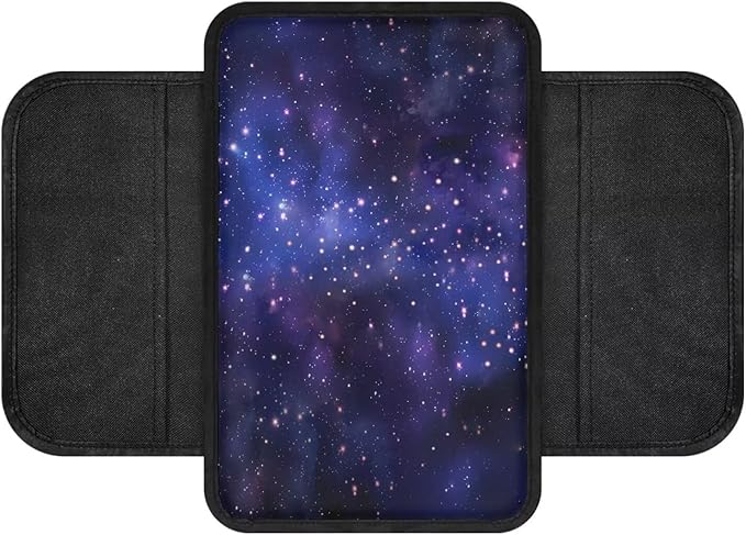 Dreaweet Galaxy Design Center Console Cover,Car Armrest Cover with Pockets Auto Accessories Interior Console Covers for SUV Trucks Soft Comfy Car Arm Rest Cover Pad