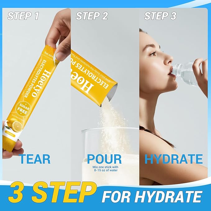 Electrolytes Powder Packets - Sugar Free Electrolyte Powder Drink Mix - 30 Sticks Daily Rapid Hydration Packets for Sports & Dehydration - Variety Pack of Summer Flavors, Keto Friendly, Vegan, Non-GMO