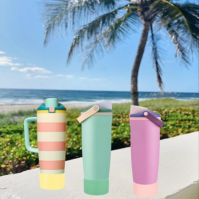 Silicone Boots Compatible with Owala 30oz & 40oz FreeSip Sway Bottles – Non-Slip, Scratch-Resistant Protective Sleeve