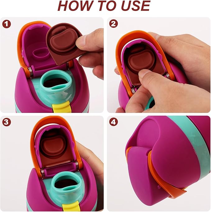 2pcs Water Bottle Top Lid Compatible with Owala FreeSip 24oz 32oz, Sealing Parts Replacement Stopper Silicone Plug Accessories for Owala Free Sip 19/24/32/40oz Seal Gasket Bottle Cap Mouth