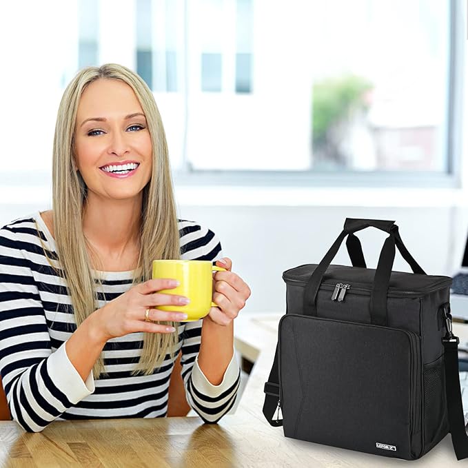 Travel Coffee Maker Carrying Bag Compatible with Keurig K-Slim/K-Express/K-Iced/Ninja PB051/PB041ST,Single Serve Coffee Maker Portable Storage Bag with Shoulder Strap(Patented Design)