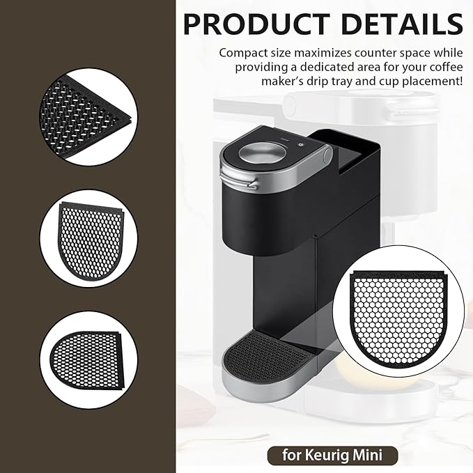 For Keurig Mini, Drip Tray Cover, Fit Snap-On Replacement Part, for Keurig Accessories for K-Mini Coffee Maker(Two-Piece)