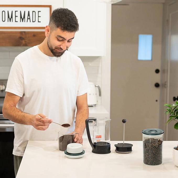 SealVax® Vacuum Coffee Canister Set – 19oz*2 & 32oz*2 Borosilicate Glass Jars with Airtight Lids + Electric Vacuum Sealer for Coffee Beans, Tea & Food Storage.