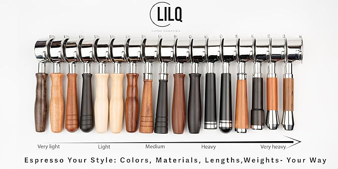 LILQ 58mm Bottomless Naked 2 Ears Portafilter Compatible with Gaggia Machines– Includes 18–20g Basket (WalnutFusionV4, 58mm For Gaggia)