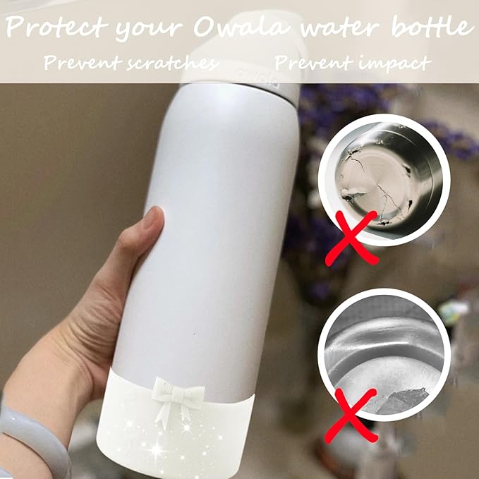 Silicone Bow Boot Water Bottles Accessories for Owala 32 oz WaterBottles
