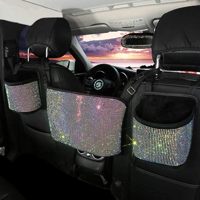 eing Car Organizers and Storage Purse Holder,Seat Back Net Handbag Purse Accessories for Women,Road Trip Essentials for Adults,Mom Gifts,Birthday Gifts Presents for Mom,Multicolor