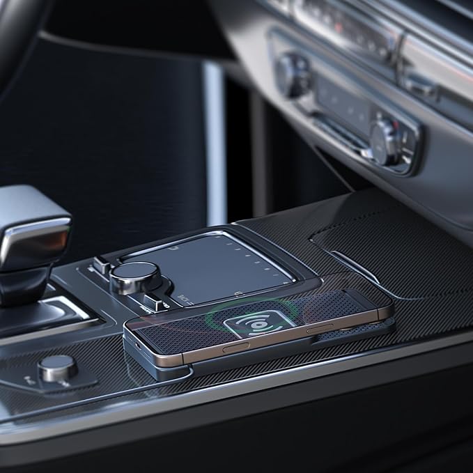Wireless Charging Pad for Car for Lexus RX450h RX450hL RX400h RX350, 20W Fast Qi Car Ultra-Slim Wireless Charger Mat Non-Slip Silicone Dashboard Charging Pad,USB