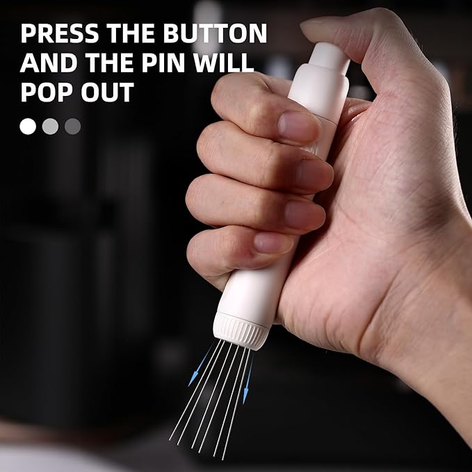 Flick WDT Espresso Distribution Tool - Magnetic Espresso Stirrer Tool with Stainless Steel Retractable Needles, Coffee Needle Distribution Stirrer for Barista