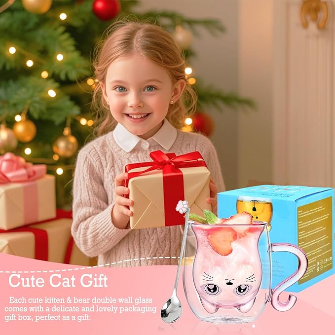 Gift Woman Birthday Cup Cat Coffee Cup Double Walled Cup A The Mug Cat Gift Mom Dad Mistress Friend Wife Idea Gift Idea Mother's Day Father's Day Valentine's Day Christmas Halloween Woman