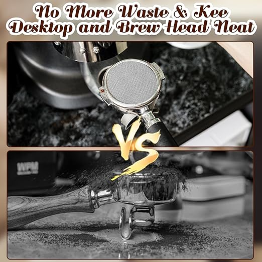 54 mm Dosing Funnel for Breville Barista Portafilters, Pletpet Dosing Funnel with 53.5mm Puck Screen Kit for Breville Espresso Accessories to Reduces The Mess