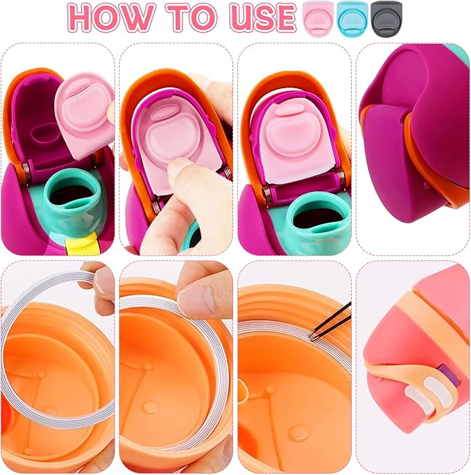 3 Sets Replacement Seal Gasket Stoppers for Owala Freesip Cap Mouth,Silicone O Sealing Ring Parts Water Bottle Top Lid Accessories for Owala Freesip 16/19/24/32/40oz 3p1-a04