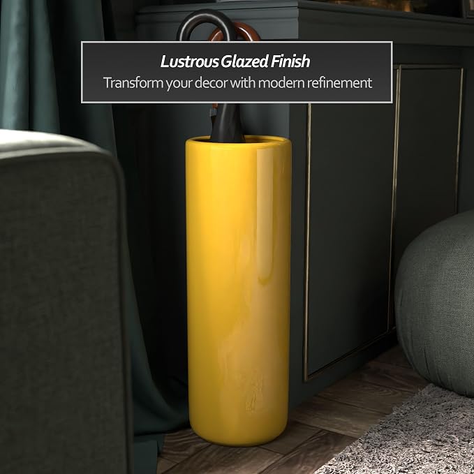 Red Lantern 24" Bright Yellow Umbrella Stand
