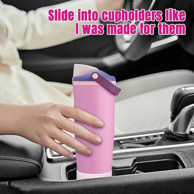 2PCS Silicone Boot Compatible with Owala 30oz & 40oz FreeSip Sway Bottles & Tumblers, Protective Anti-Slip Bottom Cover Sleeve for Freesip Sway Tumbler