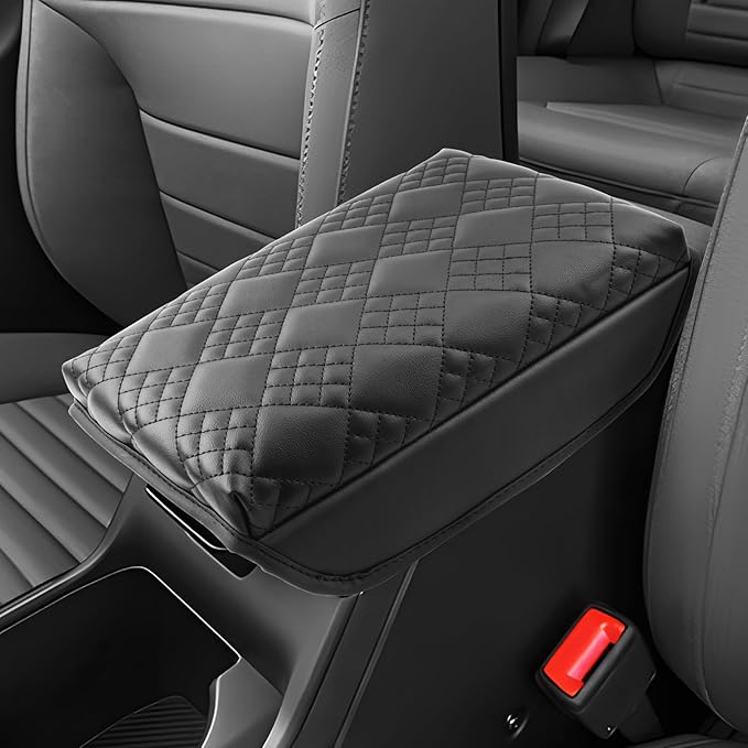 SKTU for 2026 Kia K4 Hatchback Center Console Cover for 2025 2026 Kia K4/2026+ Kia K4 Hatchback Armrest Cover Kia K4 2025 2026 Accessories Soft Console Cushion [Thicken] 2026 K4 Hatchback Seat Box Pad