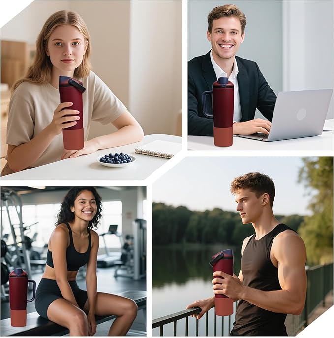 Silicone Higher Boot Compatible with Owala 30oz & 40oz FreeSip Sway Bottles & Tumblers, Large Protection Anti-slip Bottom Cover Sleeve for Freesip Sway Tumbler and Bottle