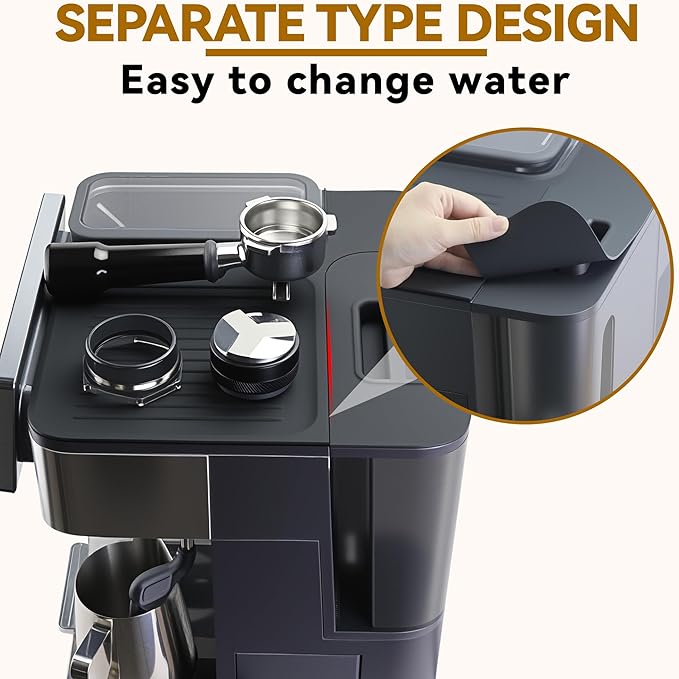 3-in-1 Silicone Coffee Mat + Coffee Tamper Base + Top Mat for Ninja Espresso Machine, Accessories for Ninja Luxe Cafe ES601/ES701