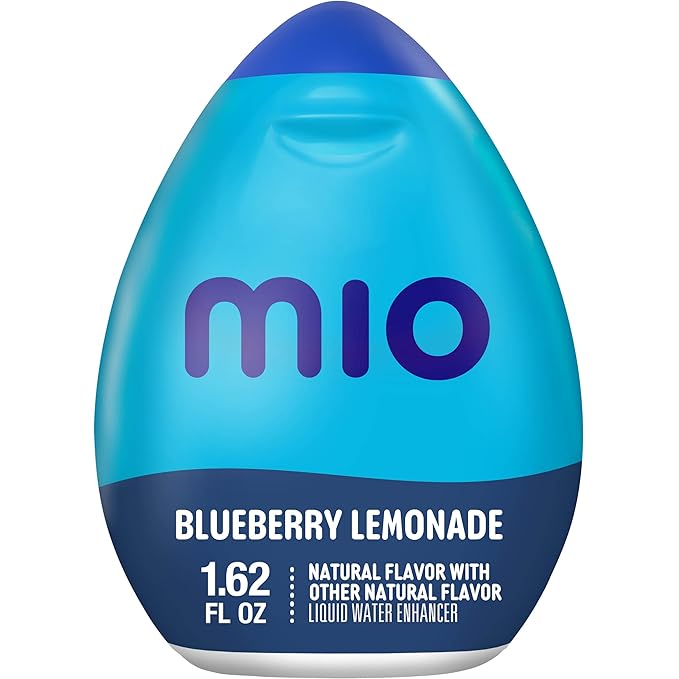 MiO Liquid Water Enhancer - makes 24 servings + Vitamins, 1.62 oz each, (Blueberry Lemonade, Pack of 2)