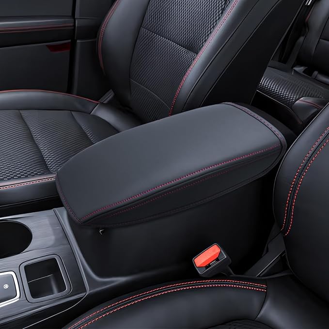 Armrest Cover for 2020-2026 Ford Escape & 2021-2025 Bronco Accessories Center Console Middle Lid Pad Protector for Car Elbow Rest