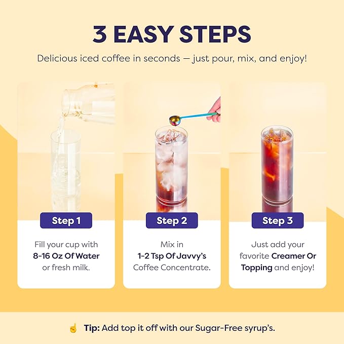 Coffee Concentrate - Cold Brew Coffee, Perfect for Hot or Iced Instant Coffees, Hot Drinks, Cold Brew Concentrate, 5 Pack - Original Decaf