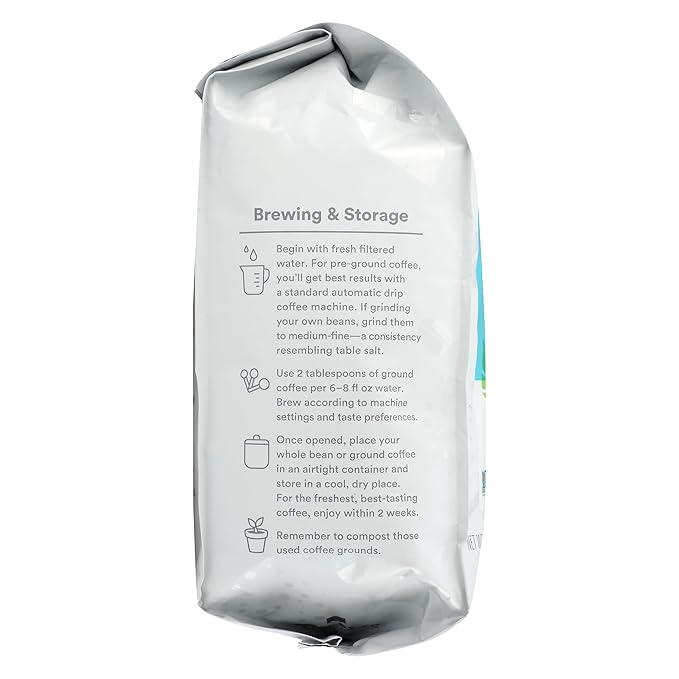 365 by Whole Foods Market, Pacific Rim Whole Bean Coffee, Medium-Dark Roast, 24 Ounce