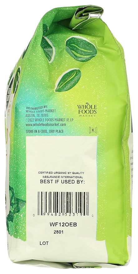 Whole Foods Market, Organic Early Bird Blend, Medium Roast Whole Bean Coffee, Cocoa & Roasted Nuts, 12 Ounce