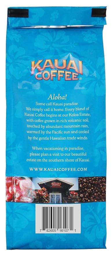 Kauai Coffee Koloa Estate Dark Roast – Ground Coffee, 10 oz Package (Pack of 4)