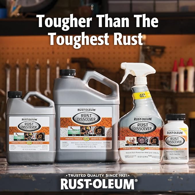 Rust-Oleum Rust Dissolver Soak & Bath | Heavy-Duty Corrosion Remover for Metal Tools, Cars, Bikes, Grills, Bolts, Firearms & More | Gallon