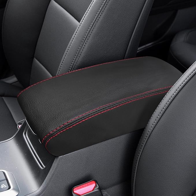 Compatible with Center Console Armrest Cover for Hyundai Tucson 2016-2021 Leather Arm Rest Storage Box Lids Cushion Protector Pad