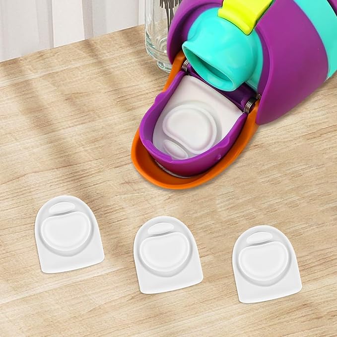 3pcs Replacement Silicone Stopper Seal Compatible with Owala FreeSip 24oz 32oz,Water Bottle Lid Cap Rubber Seal Parts for Owala 16/19/24/32/40oz Spout Gasket Mouthpiece Piece Accessories B3S5