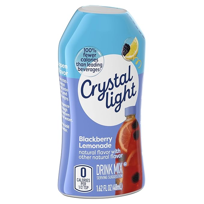 Crystal Light Liquid Blackberry Lemonade Water Enhancer, 1.62 OZ (Pack of 12)
