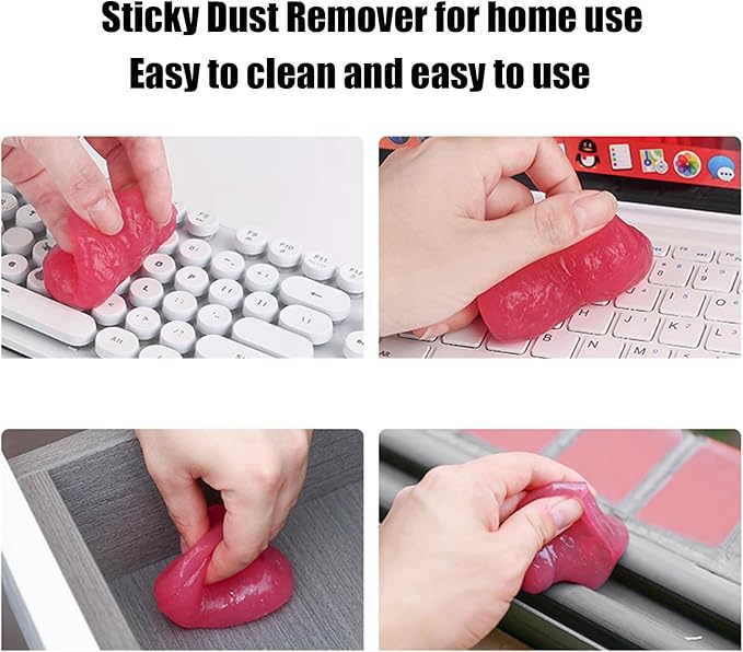 Car Cleaner Gel - Car Wash Interior Dust Remover Glue - Automotive Dust Crevice Cleaner, Slime Auto Air Vent, Cleaning Putty for Keyboard