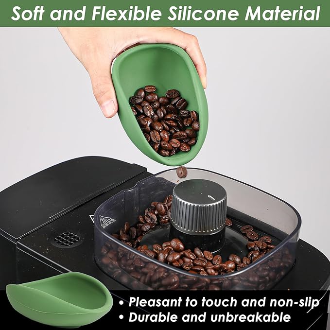 Koluti Silicone Coffee Bean Dosing Cup and Spray Bottle Set, Single Dose Container Measuring Tray, Coffee Bar Accessories Kit Coffee Lover Gift