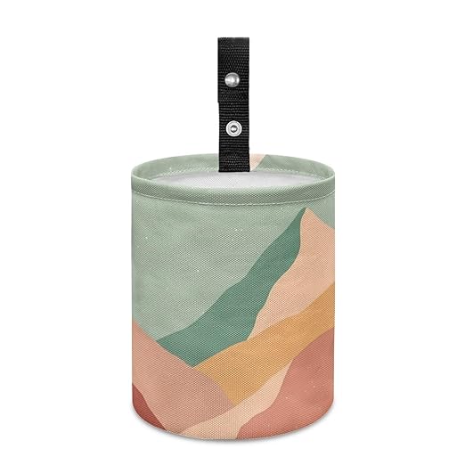 Car Trash Can with Hanging for Back Seat, Car Accessories for Women Men Automotive Garbage Cans Vehicle Trash Can for Truck SUVMountain