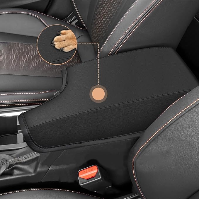 AOMSAZTO Console Cover for 2018-2023 Subaru Crosstrek Armrest Cover for Subaru Crosstrek Black