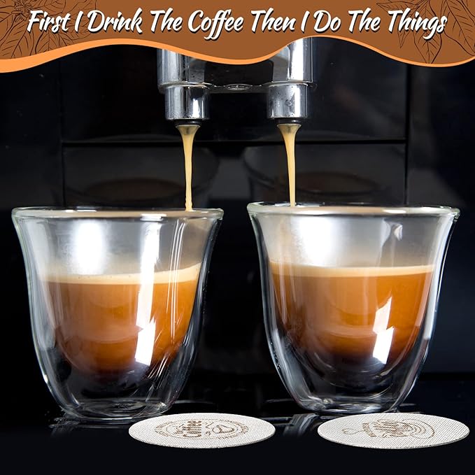 Yaomiao 2 Pieces 53.3mm Espresso Puck Screen, 1.7mm Thickness 150 Micrometre Reusable Barista Espresso Screen Stainless Steel Coffee Filter Mesh Plate for Bottomless Portafilter Filter Basket