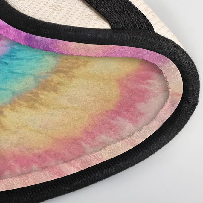 Pink Purple Tie Dye Center Console Cover Pad Car Spiral Blue Orange Armrest Box Mat Truck Comfort Memory Foam Arm Rest Cushion Car Accessories Universal Fit 13x8 Inch