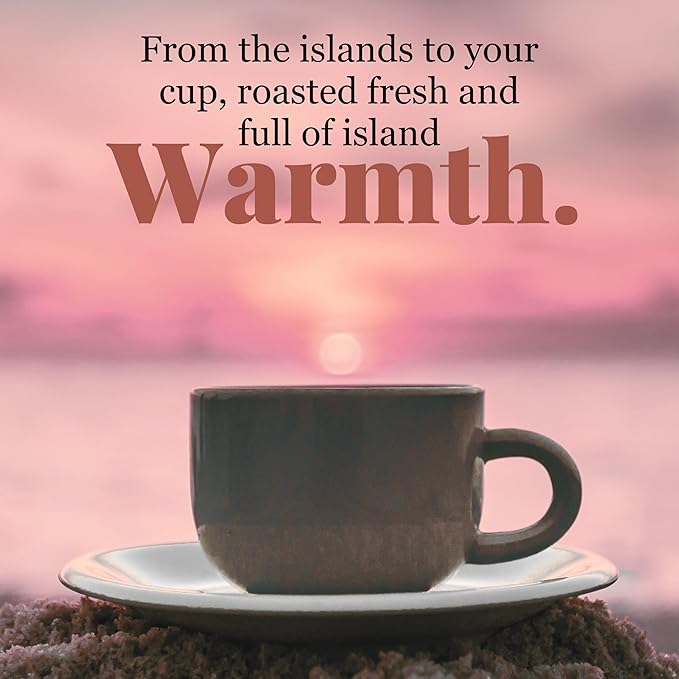 Hawaiian Isles Coffee Hazelnut Flavored, Light Roast Ground Coffee, Roasted with Aloha - 8 Ounce Bag
