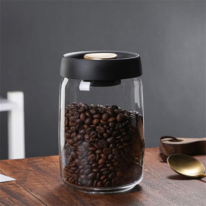 Vacuum Coffee Canister Food Storage Container Food Storage Containers Coffee Containers Clear Glass Jar