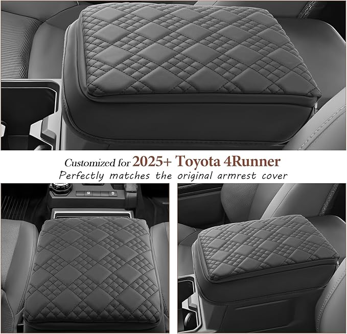 SKTU 2025 2026 4Runner Armrest Cover for 2025 2026 Toyota 4Runner Center Console Cover Toyota 4Runner 2025 2026 Accessories 2025 2026 4Runner Soft Center Console Cushion-Durable