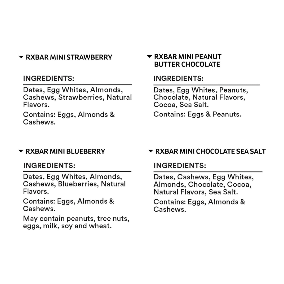 RXBAR Minis Protein Bars, Snack Bars, Variety Pack (16 Count)