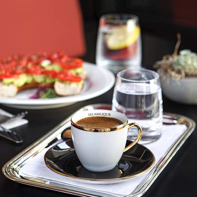 SELAMLIQUE TURKISH COFFEE ISTANBUL Orange Flavored Turkish coffee 125gr. (4.40oz) ultra fine powder coffee (Orange)