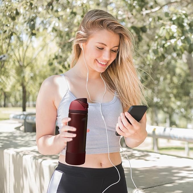 2PCS Silicone Water Bottle Boot, Compatible with Owala 24oz 32oz 40oz, Protective Anti-Scratch & Anti-Dent No Noise Sleeve Cover for FreeSip/Twist/Flip Water Bottles (Black Cherry, 32oz)